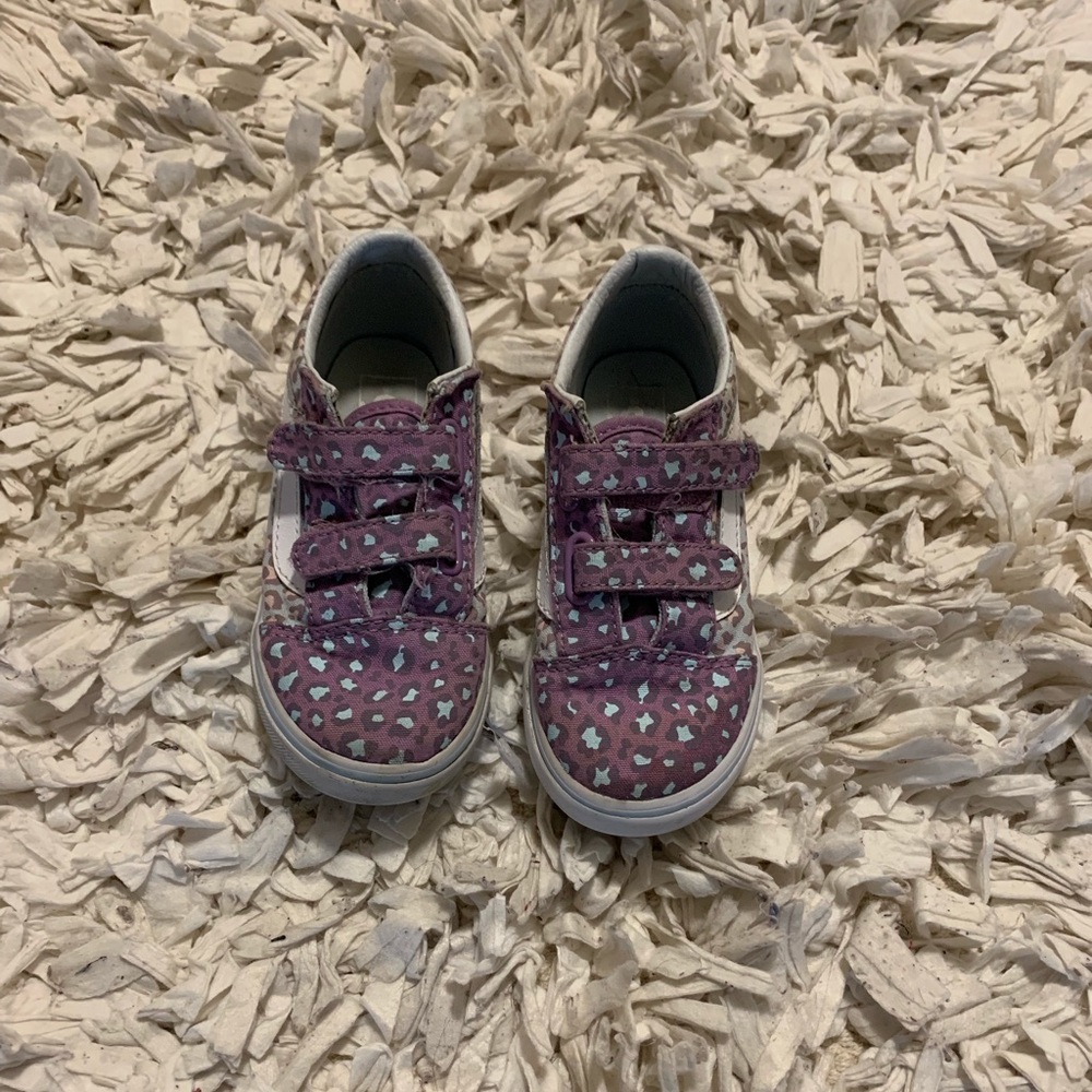 Toddler old school cheetah print vans